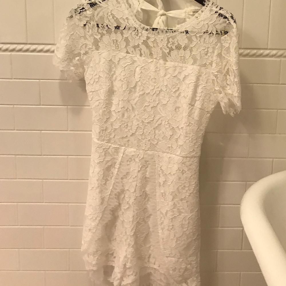 White lace romper